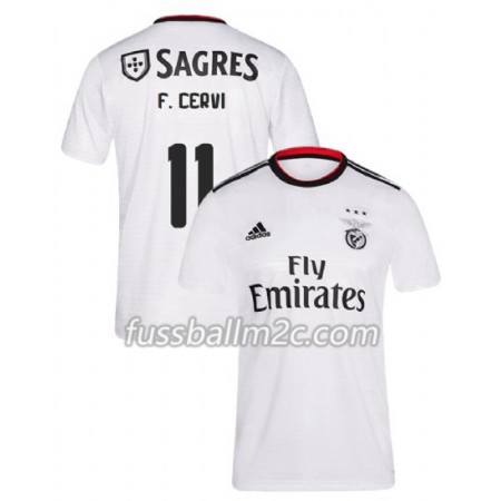 Fußballtrikots Benfica Franco Cervi 11 Auswärts Trikotsatz 2018-2019